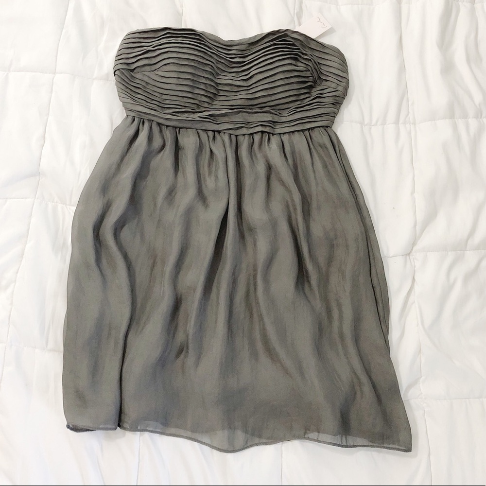 NWT Lush strapless gray dress size medium